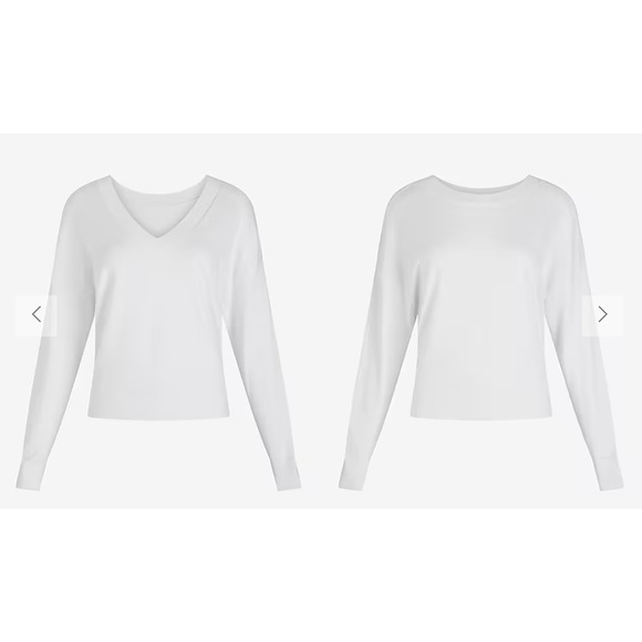 Express Golf Green Reversible Silky Soft Sweater Size XS NWT - Picture 2 of 8